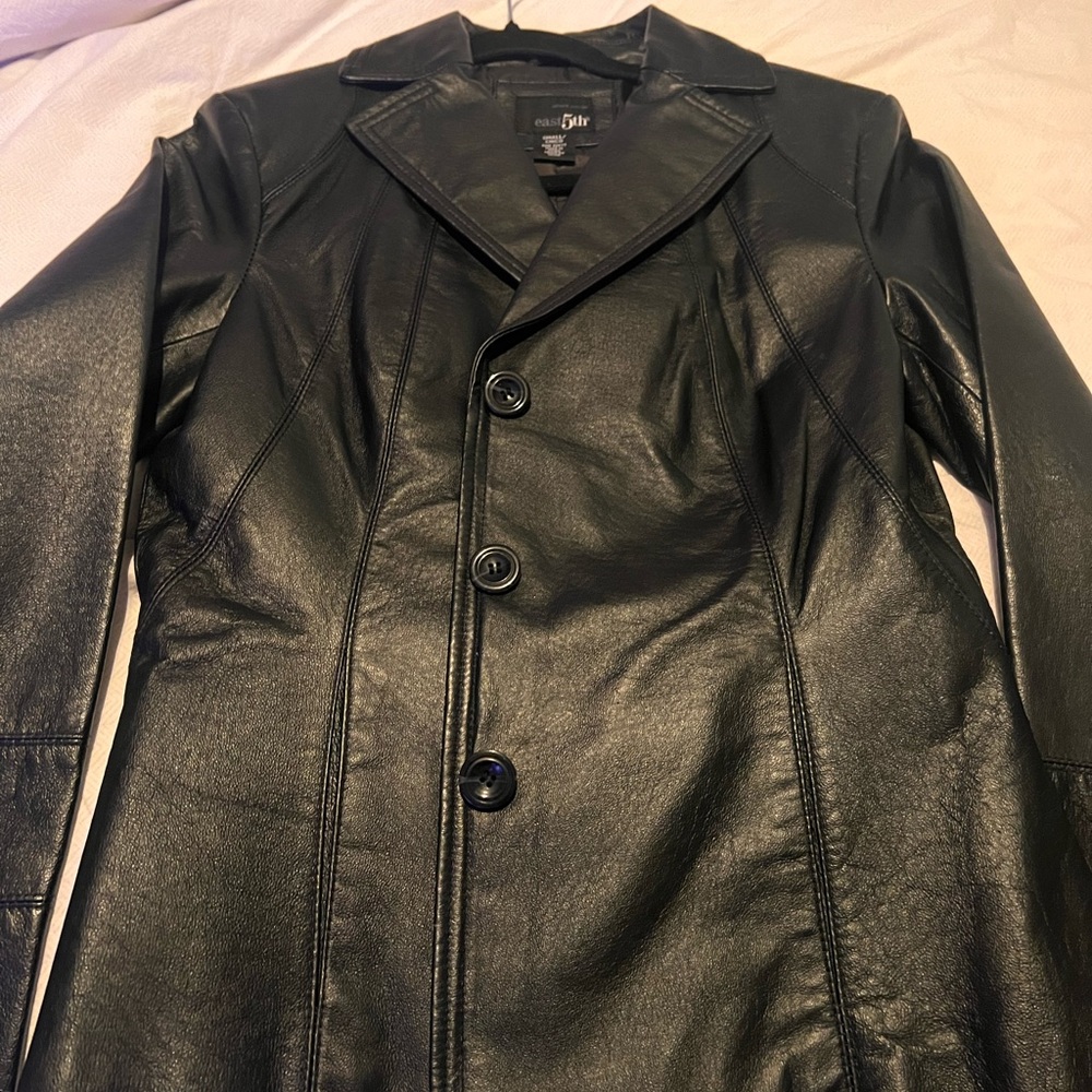 Womens leather blazer